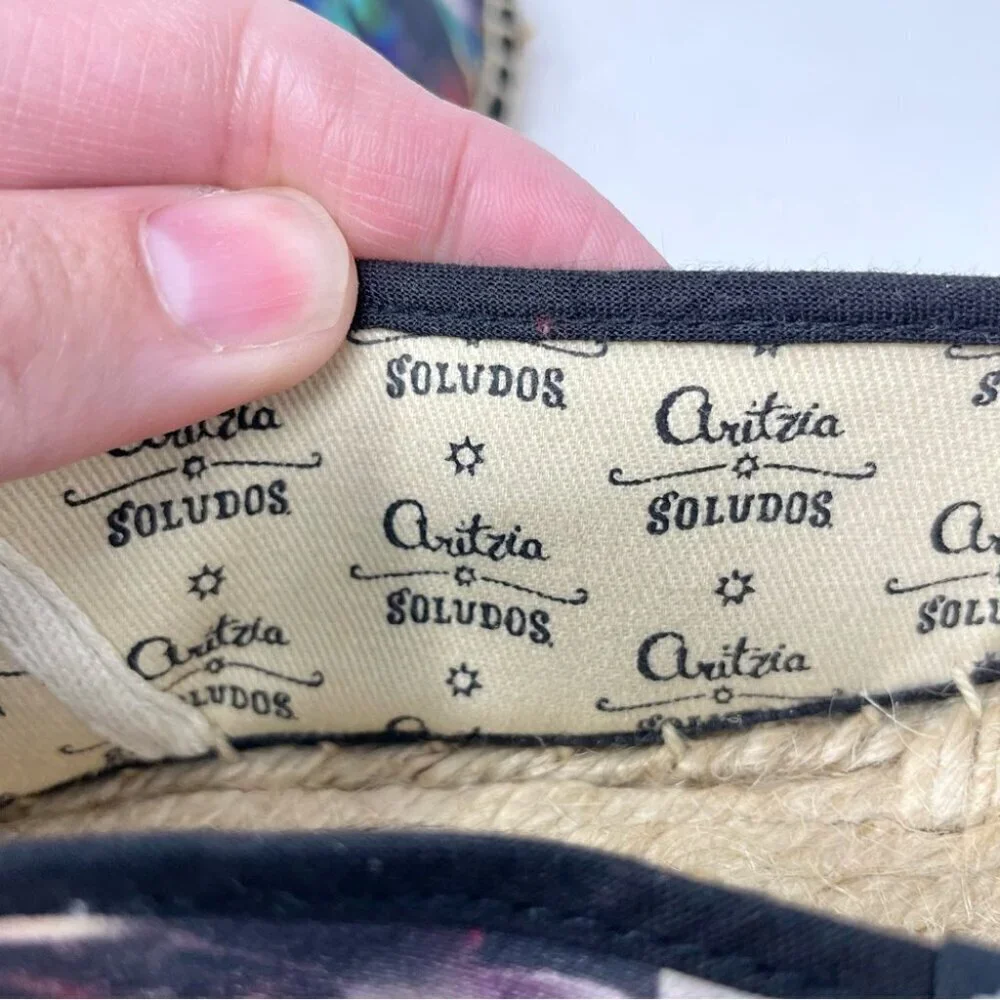 * Soludos x Aritzia Multicolor Espadrille Flats Size 8